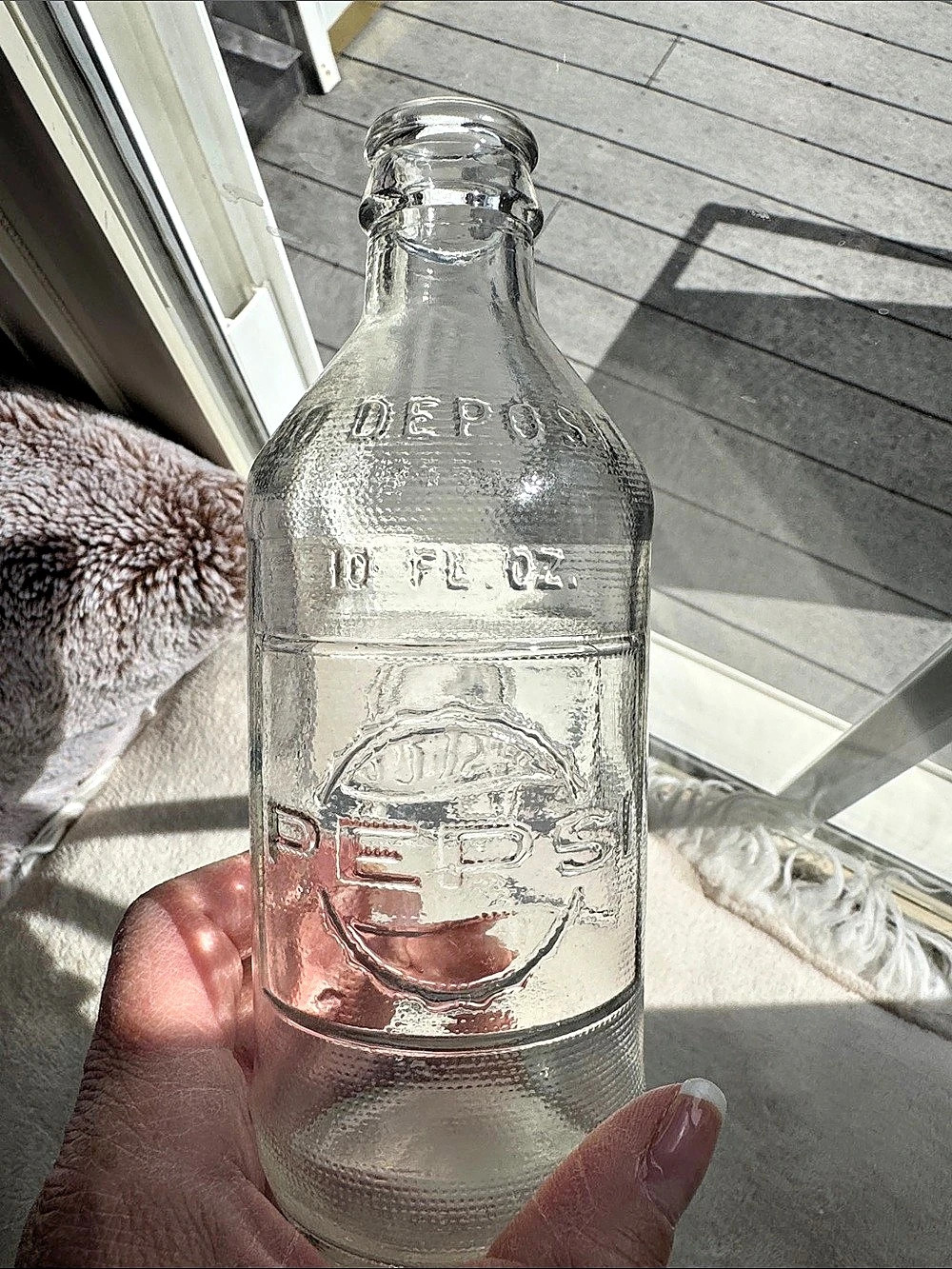 Vintage Pepsi-Cola 10 Fl. Oz. No Deposit No Return Glass Bottle